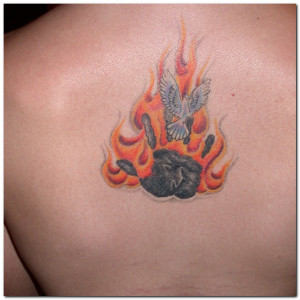 Flame Tribal Fire Tattoo