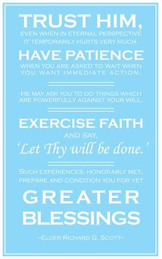 Trust Him // Richard G. Scott // General Conference Oct. 1991