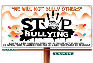 Middle School Students Design Anti-Bullying Billboards