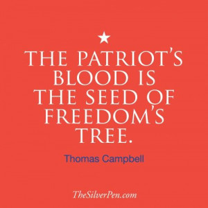 Memorial Day Quote, Thomas Campbell, TheSilverPen.com