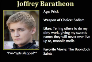 Game of Thrones Trading Cards - Joffrey Baratheon