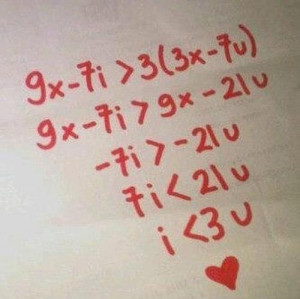 Love You Equation for My Darling Math Geeks