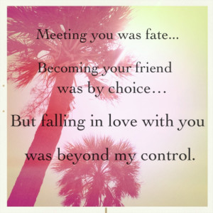 Meeting You Was Fate…
