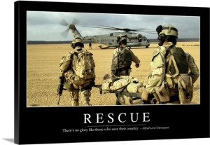 Rescue: Inspirational Quote and Motivational Poster Wall Art