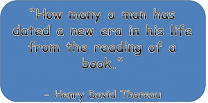 Henry David Thoreau quote about Books