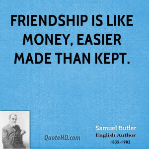 Samuel Butler Money Quotes