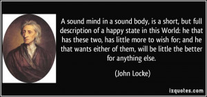 sound mind in a sound body, is a short, but full description of a ...