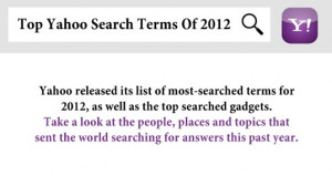 Searchterms Yahoo