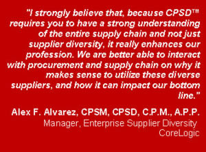Certified Professional in Supplier Diversity ® (CPSD™) Program
