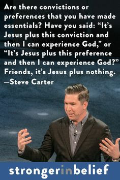 Jesus plus nothing.
