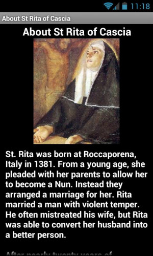 St Rita Of Cascia Prayer Card