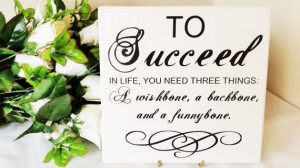 Quote sign, Plaque, Shabby Chic, To Succeed In Life, Quote ...