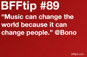 bfftips, bono, change, famous, music, musician, quotes, rockstar ...