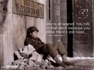 ... think there's hope. Lt. Spiers. Matthew Settle. HBO Band of Brothers