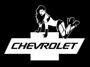 Chevy Girl Logo Chevy girl decal sticker