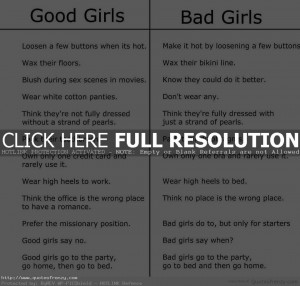 ... good life quotes for girls what is good and bad life bad girl vs good