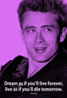 James Dean Dream iNspire Quote Poster Photo at AllPosters