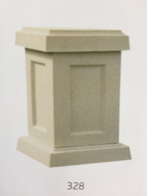 Small Square Stone Pedestal