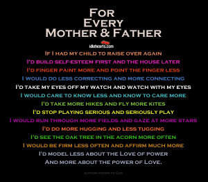 Care, Child, Father, God, Life, Love, Mother, Power, Stop