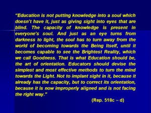 The teachings of Plato on Education: A parallelism with Swami’s ...