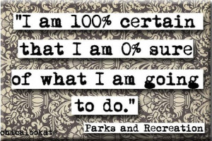 Parks and Recreation 100 Sure Chris Traeger Quote by chicalookate, $4 ...