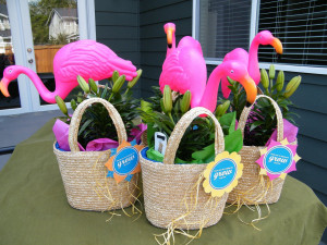The plastic Flamingos just add that touch of class...don't you think ...