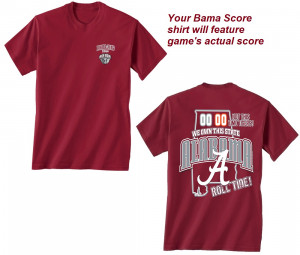 44 victory over Auburn with this 2014 Alabama Iron Bowl Champs T-Shirt ...