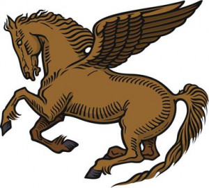 Pegasus winged Horse - ANGELGILD/ iStock Vectors/ Getty Images