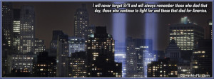 Always Remember 9/11 Facebook Cover