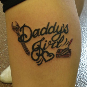 Daddy's Girl tattoo by Carrie Olson #920tattoo, #tattoos, #dadtattoos ...