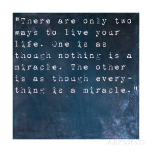 Inspirational Quote By Albert Einstein On Earthy Blue Background Art ...