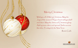 The presented Merry Christmas Quotes Wallpaper gives warm wishes of ...