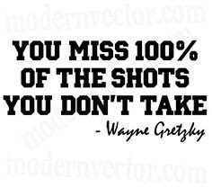 shoot the puck more sports quotes quotes decals gretzky hockey wayne ...