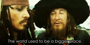 ... barbossa #jack sparrow #at world's end #pirates of the caribbean #
