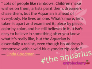star sign quotes aquarius linda goodman