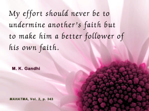 Gandhi Thoughts on Faith
