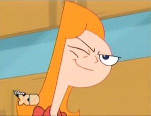 Phineas and Ferb Candace winks..