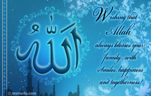 Wishing that Allah always blesses your family with Smiles ...