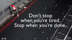 ... Motivational Wallpaper on Tired : Don’t stop when you’re tired