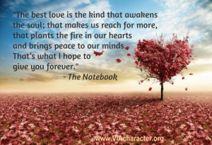 There is a quote from the movie, The Notebook, that speaks so ...