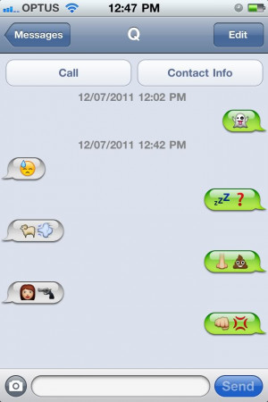 Swapping Emoji Texts With Q