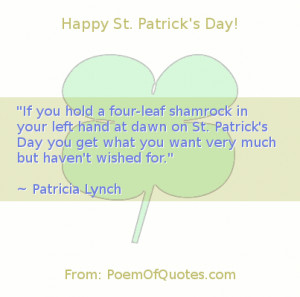 quote from Patricia Lych for St. Patrick's Day