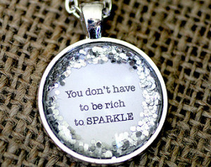 Silver Glitter Quote 