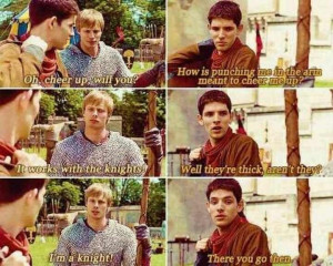 Gotta love Merlin and Arthur, best of friends, who fought like ...