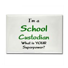 school custodian Rectangle Magnet for