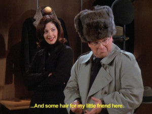 ... my little friend here. -Elaine Benes #Costanza #Seinfeld #SeinfeldTV