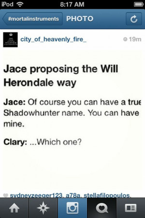 , funny, jace, shadowhunters, the mortal instruments, will herondale ...
