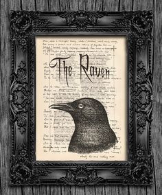 ... Allan Poe The Raven Poem... his first draft of his most famous poem