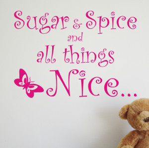 Sugar and Spice - Kids wall sticker - WA055X