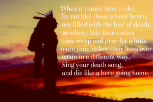 Chief Tecumseh Death Quote